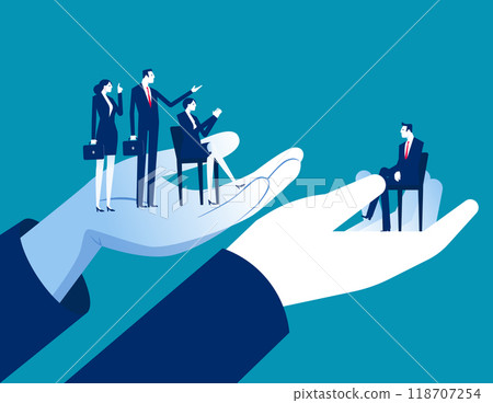 Business Assistance. Human resources work to protect team with benefits , Employee care and labor support Business Assistance. Human resources work to protect team with benefits , Employee care and labor support 118707254