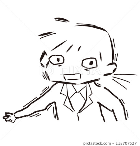 一個穿著西裝的女人極度緊張的插圖 118707527