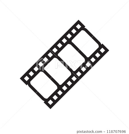 Film reel icon logo design template isolated illustration Film reel icon logo design template isolated illustration 118707696