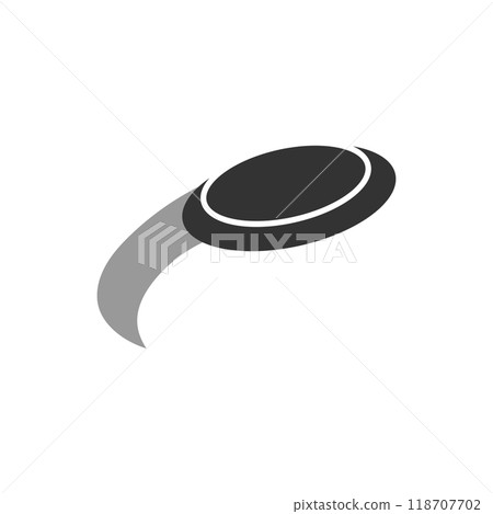 Frisbee icon logo design template isolated illustration 118707702