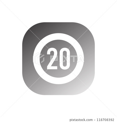 speed limit sign icon vector speed limit sign icon vector 118708392