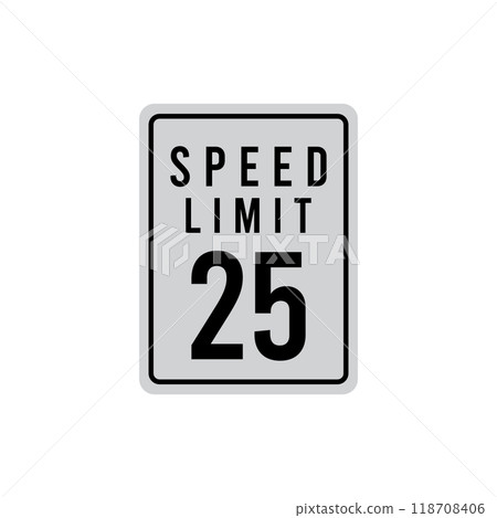 speed limit sign icon vector speed limit sign icon vector 118708406