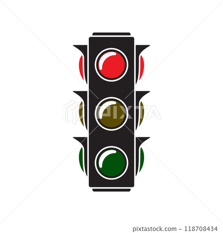 traffic light icon vector 118708434