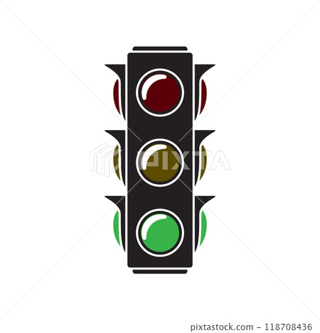 traffic light icon vector 118708436