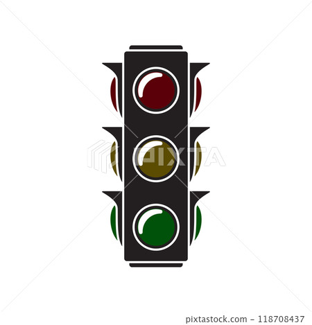 traffic light icon vector 118708437