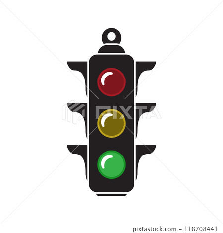 traffic light icon vector 118708441