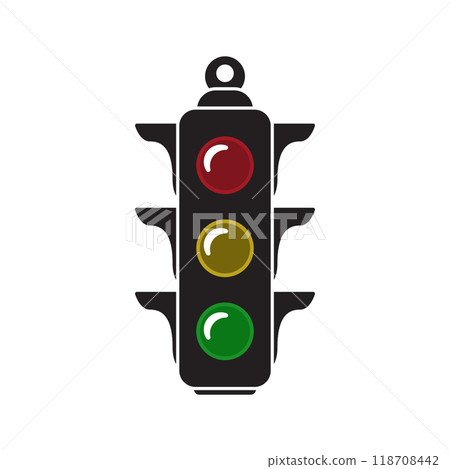traffic light icon vector 118708442