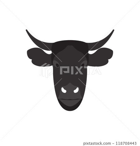 cow head icon vector 118708443