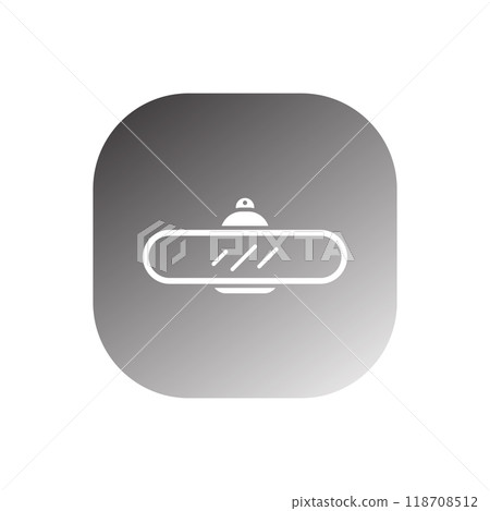 rear view icon vector 118708512