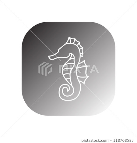 seahorse icon vector seahorse icon vector 118708583