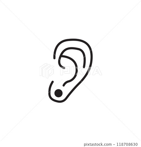 piercing icon vector piercing icon vector 118708630