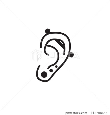 piercing icon vector piercing icon vector 118708636