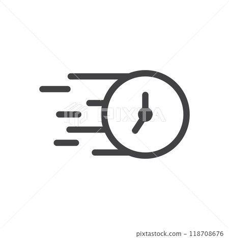 fast icon vector 118708676