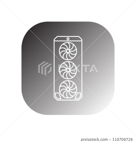 pc case icon vector 118708726