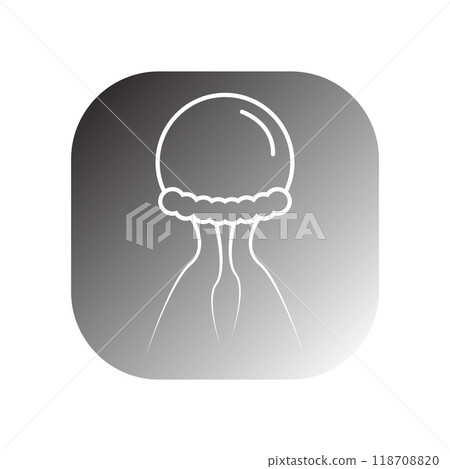jellyfish icon vector 118708820