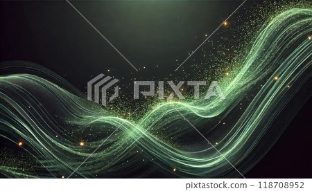 Green sparkling rays 118708952