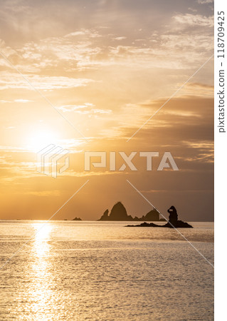 [Shizuoka Prefecture] Golden Otako Coast and the strangely shaped rocks of Meganeccho 118709425