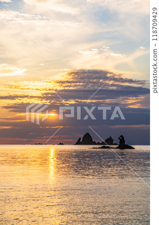 [Shizuoka Prefecture] Golden Otako Coast and the strangely shaped rocks of Meganeccho 118709429