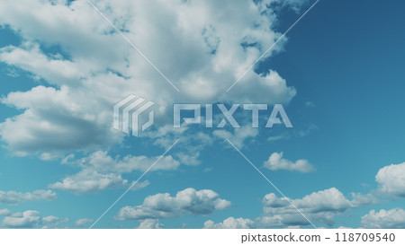 Background Of Light Calm Clouds Changes Shape. Clouds Running Across Blue Sky. Heavenly Cloud Sky Nature Scenery. Background Of Light Calm Clouds Changes Shape. Clouds Running Across Blue Sky. Heavenly Cloud Sky Nature Scenery. 118709540