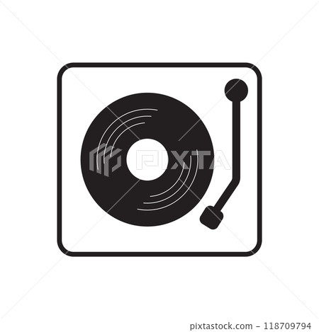 icon dj vector 118709794