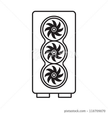 pc case icon vector pc case icon vector 118709870