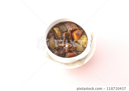 Vegetable goose roof beef stew 118710437