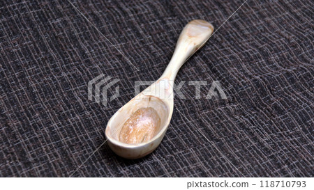 Carving, classroom, cherry wood, spoon, spoon, tableware 118710793