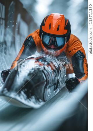 A Skeleton Racer's Determination in the Heart of Winter 118711380