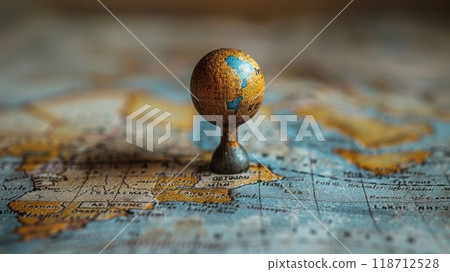 navigation on the map. My location is on the map. A point on the map 118712528