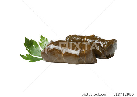 PNG,Dolma with herbs, isolated on white background 118712990