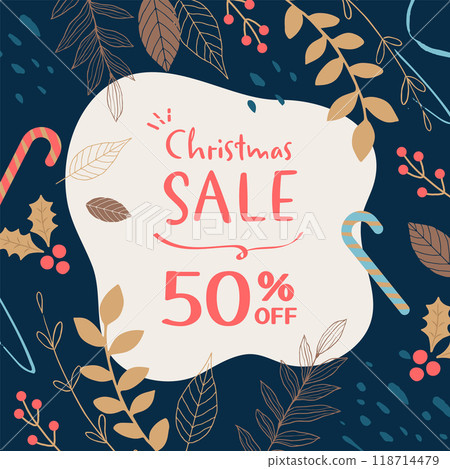 聖誕促銷橫幅素材_3 118714479