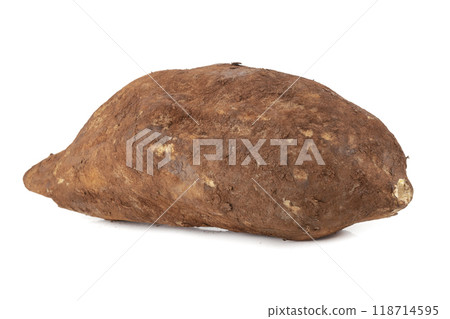 Yacon roots isolated on a white background 118714595