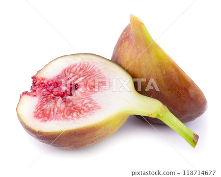 Fresh figs isolated on a white background Fresh figs isolated on a white background 118714677