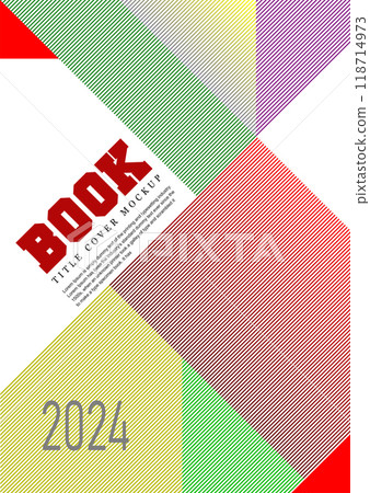 Vector illustration. Abstract geometric background set. Design element for cover, poster, book cover, brochure, headline. Color linear shapes. Line art. Flat concept. Futuristic modern graphic. Hand 118714973