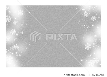 Gray Snowflake Background 118716281