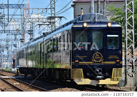 近鐵特急16200系列藍色交響號前往河內天美 118716357