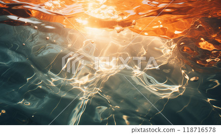 background of water with ripples and light reflected in it background of water with ripples and light reflected in it 118716578