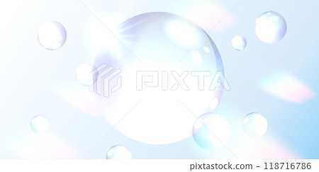 Image of sparkling water droplets and light 118716786