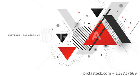 Abstract line red black background concept Vector graphic design Abstract line red black background concept Vector graphic design 118717669