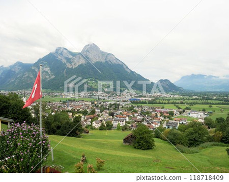 Landscape at Wangs, Switzerland (Canton of St. Gallen) Landscape at Wangs, Switzerland (Canton of St. Gallen) 118718409