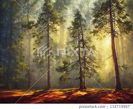 Magical Pine firest illustration 118719987