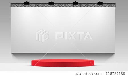 podium, spotlight, vector 118720388