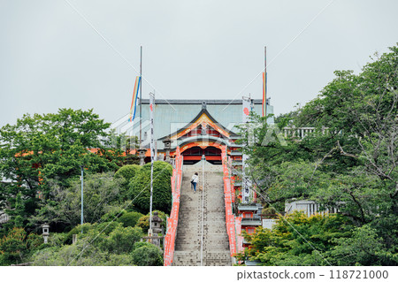 <Inuyama City> Naritasan Daishoji Temple: Stairs leading to the main hall 118721000