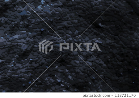 Gunmetal background with a faint mosaic-like rock surface lit by moonlight in the dark 118721170