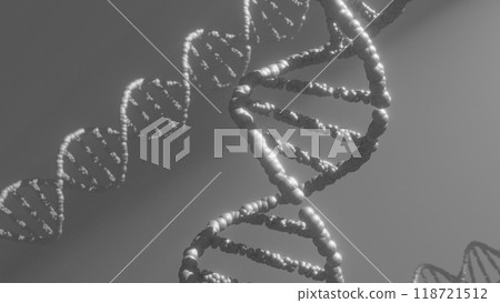 DNA model double helix deoxyribonucleic acid 3d animation 118721512