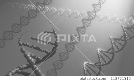 DNA model double helix deoxyribonucleic acid 3d animation 118721513