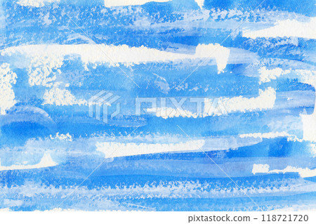 Japanese style blue blurred brush stroke background 118721720