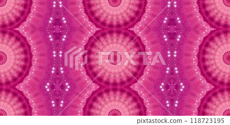 Abstract Kaleidoscope Geometry Psychedelic Art Pink Red Black White Pattern Background 118723195