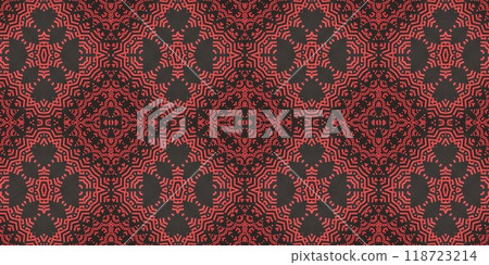 Abstract Kaleidoscope Geometry Psychedelic Art Pink Red Black White Pattern Background Abstract Kaleidoscope Geometry Psychedelic Art Pink Red Black White Pattern Background 118723214