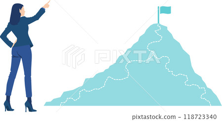 實現目標的路線圖插圖 118723340